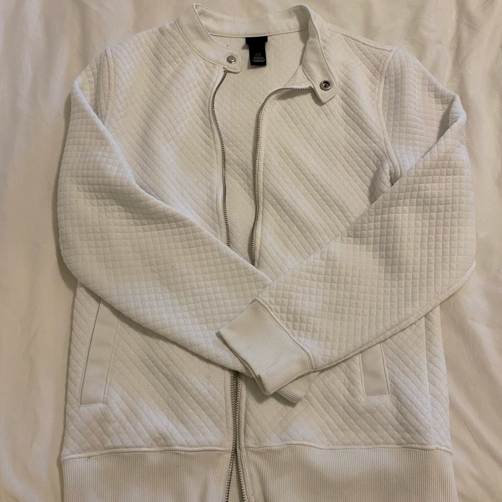 H&M White Casual Jacket